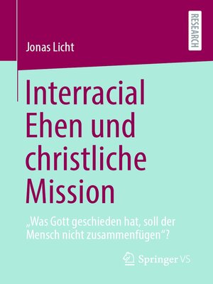 cover image of Interracial Ehen und christliche Mission